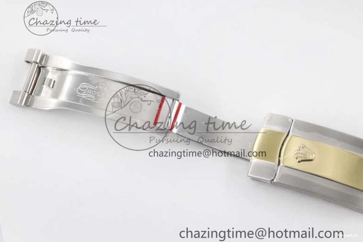 YG Asian SS Dial Edition Sky-Dweller Best 23J to 904L 1:1 Noob White on Bracelet 9001 SS YG 0301